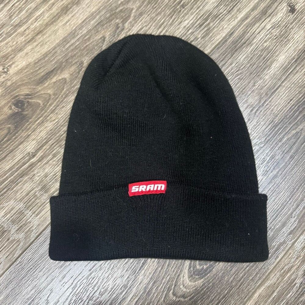 New Sram Black Knit Beanie